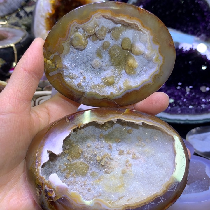 水晶全抛黄软盆未镶嵌