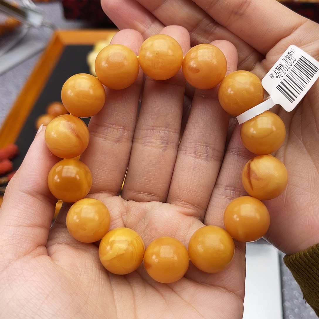 琥珀未镶嵌手链15