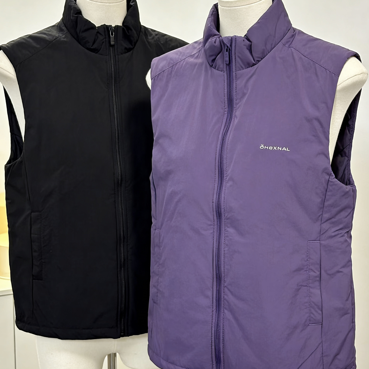 软壳立领马甲内里100%绵羊毛保暖秋冬加厚背心轻量化防水坎肩女款