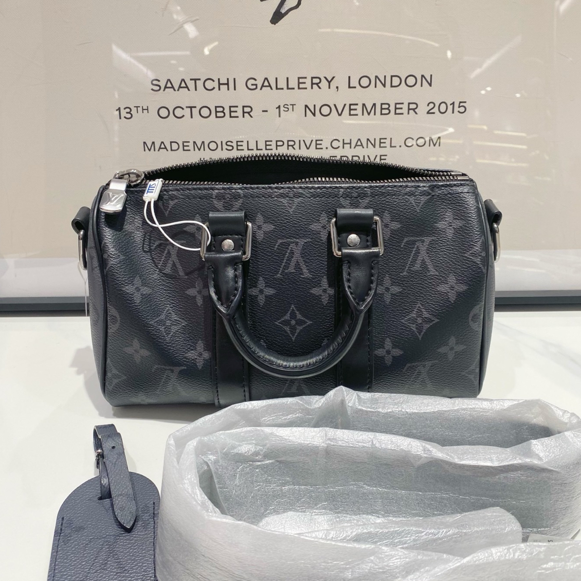 未使用 LouisVuitton/路易威登 lv keepall25 单肩斜挎包（14345）