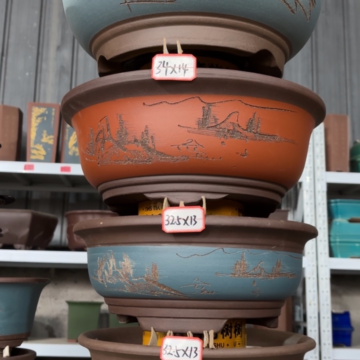 紫砂花盆               116-4