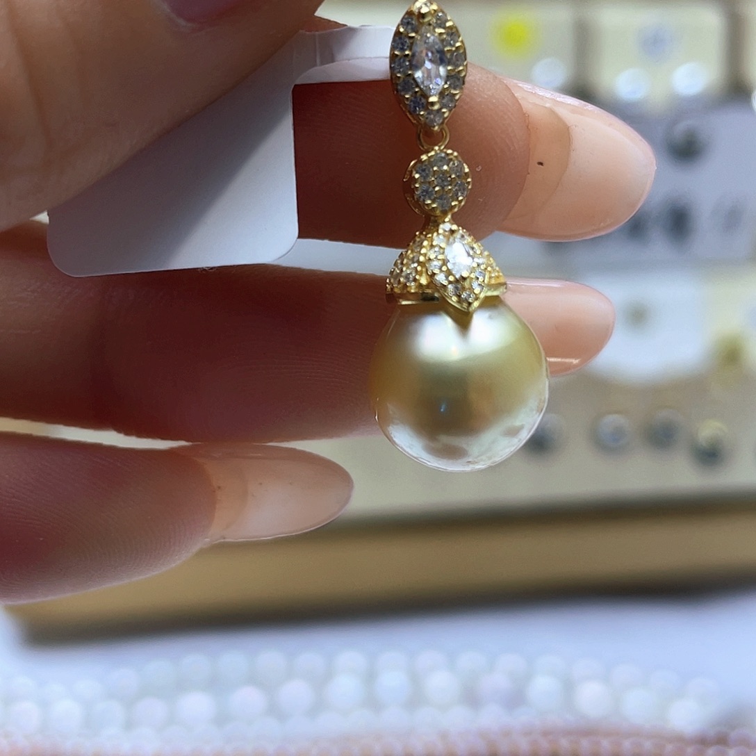 海水珍珠颈饰银S925镶嵌