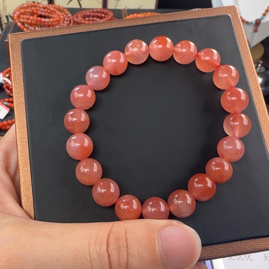 南红玛瑙未镶嵌手链