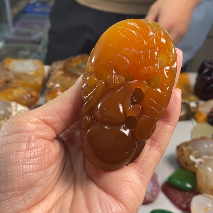 玛瑙/玉髓吊坠(不含链)未镶嵌