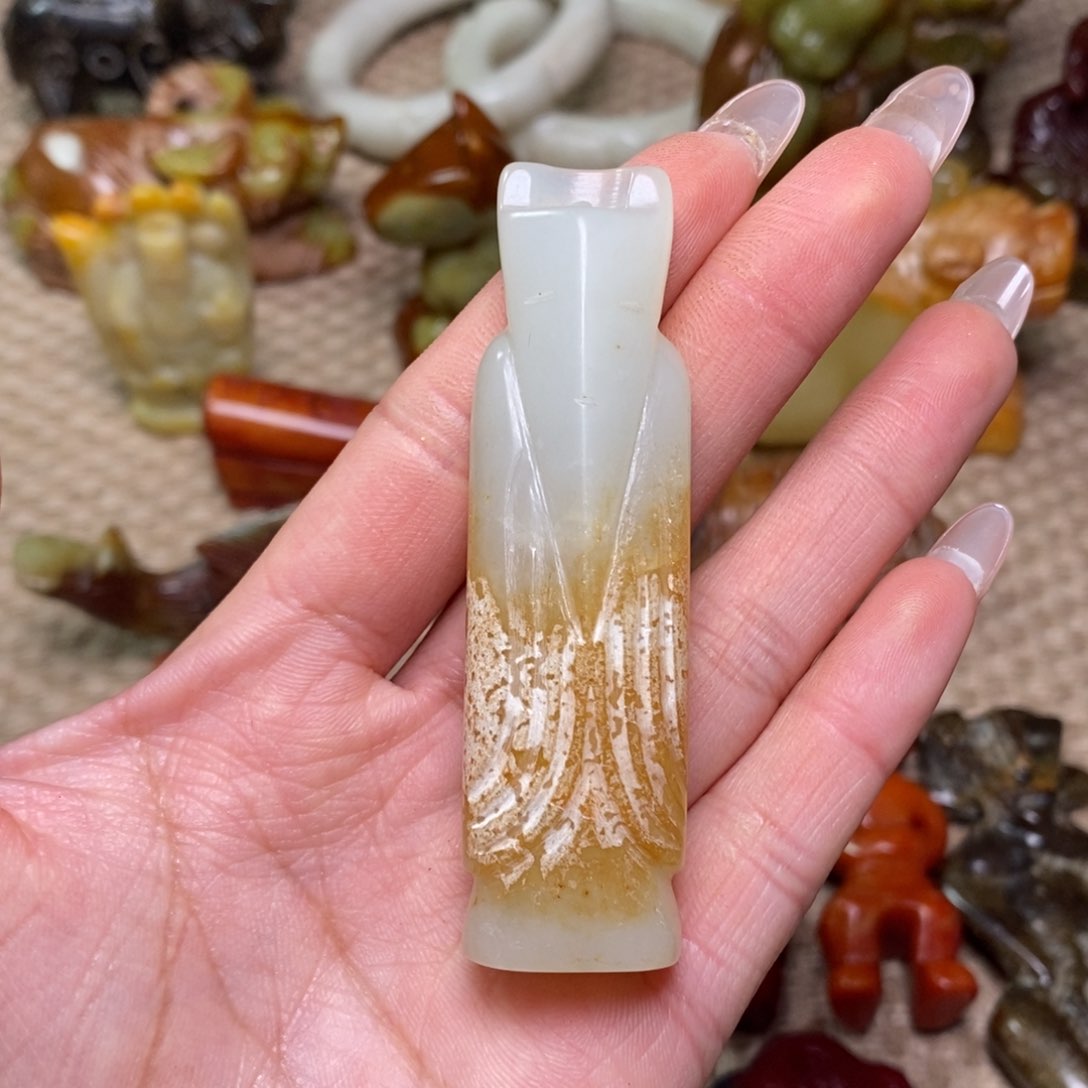 白玉菩提吊坠白玉菩提白玉菩提摆件