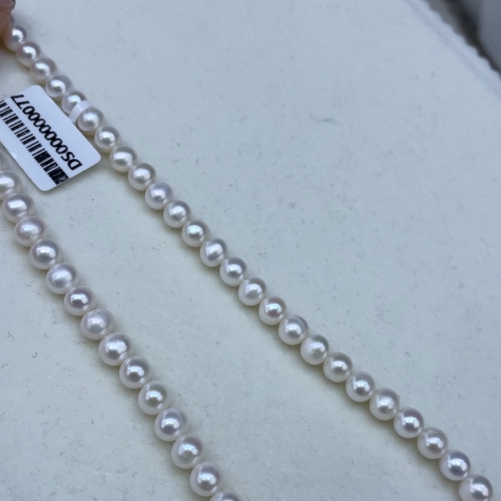 淡水珍珠颈饰银S925镶嵌➕6.7
