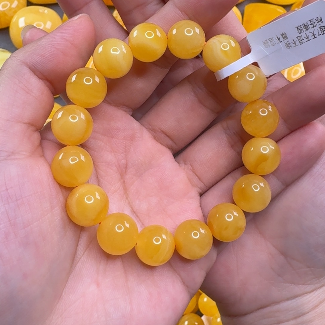 蜜蜡毛衣链未镶嵌
