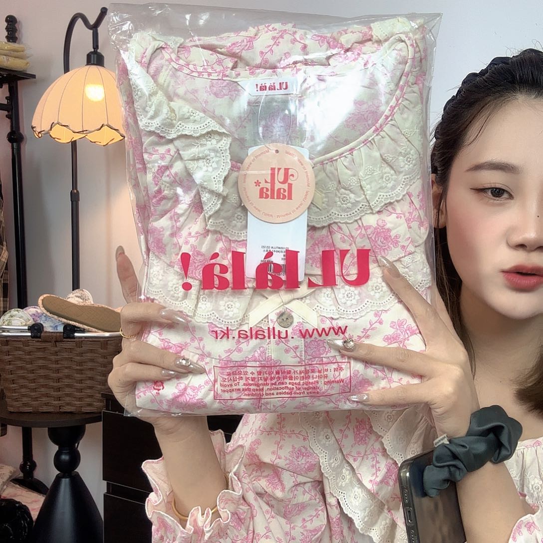 三醋酯纤维韩国ullala 睡衣套装