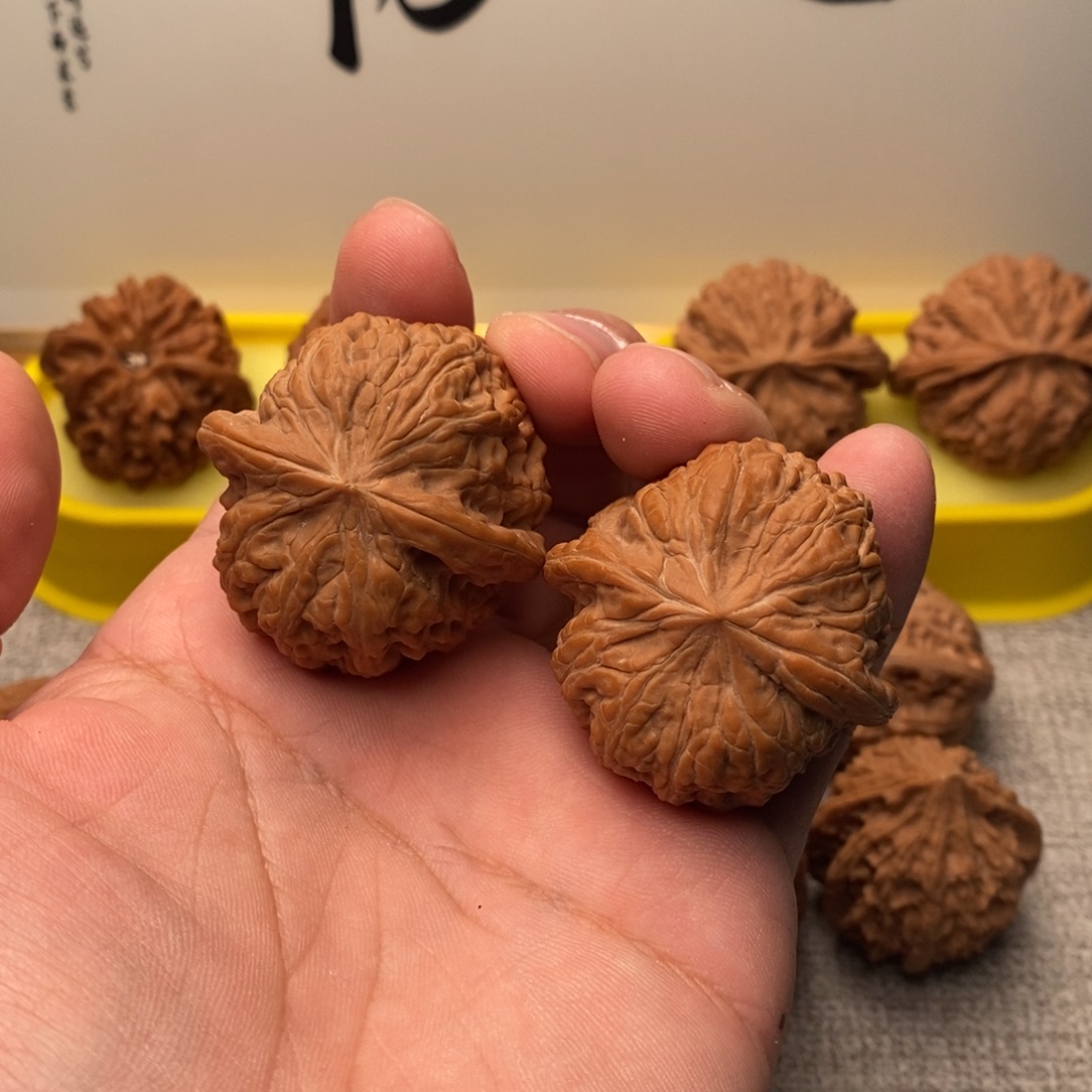 文玩核桃吊坠平谷凹底41