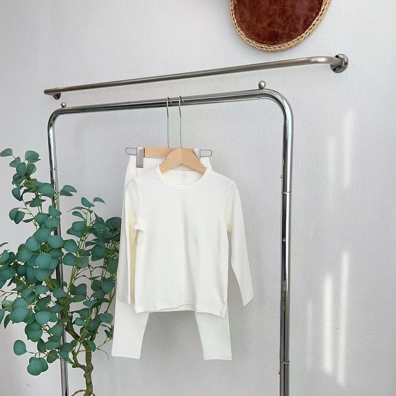 Y021韩象牙白家居服