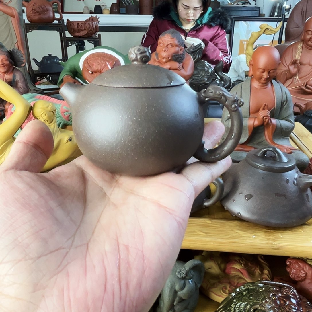 静***：紫砂茶宠西施壶老紫泥