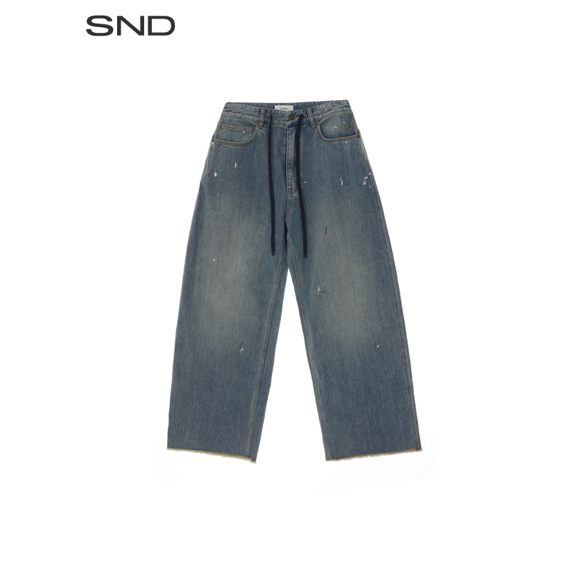 【ETHOR 设计师品牌】SND AW25 做旧水洗牛仔长裤女款