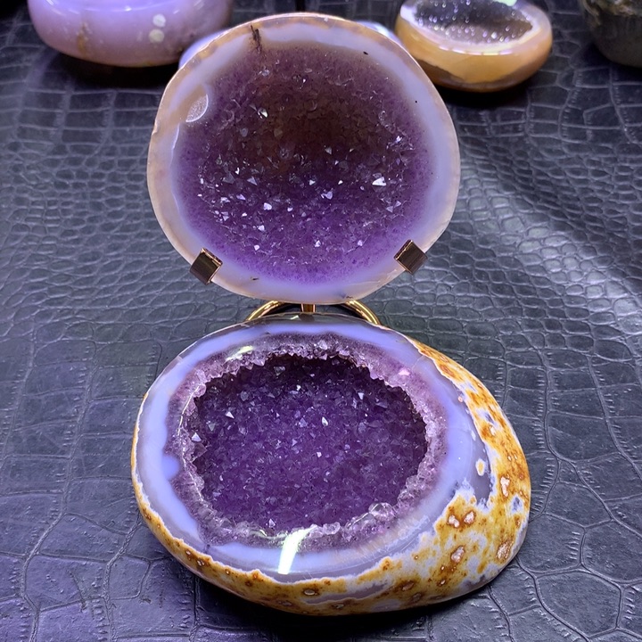 水晶 福利紫晶盆未镶嵌