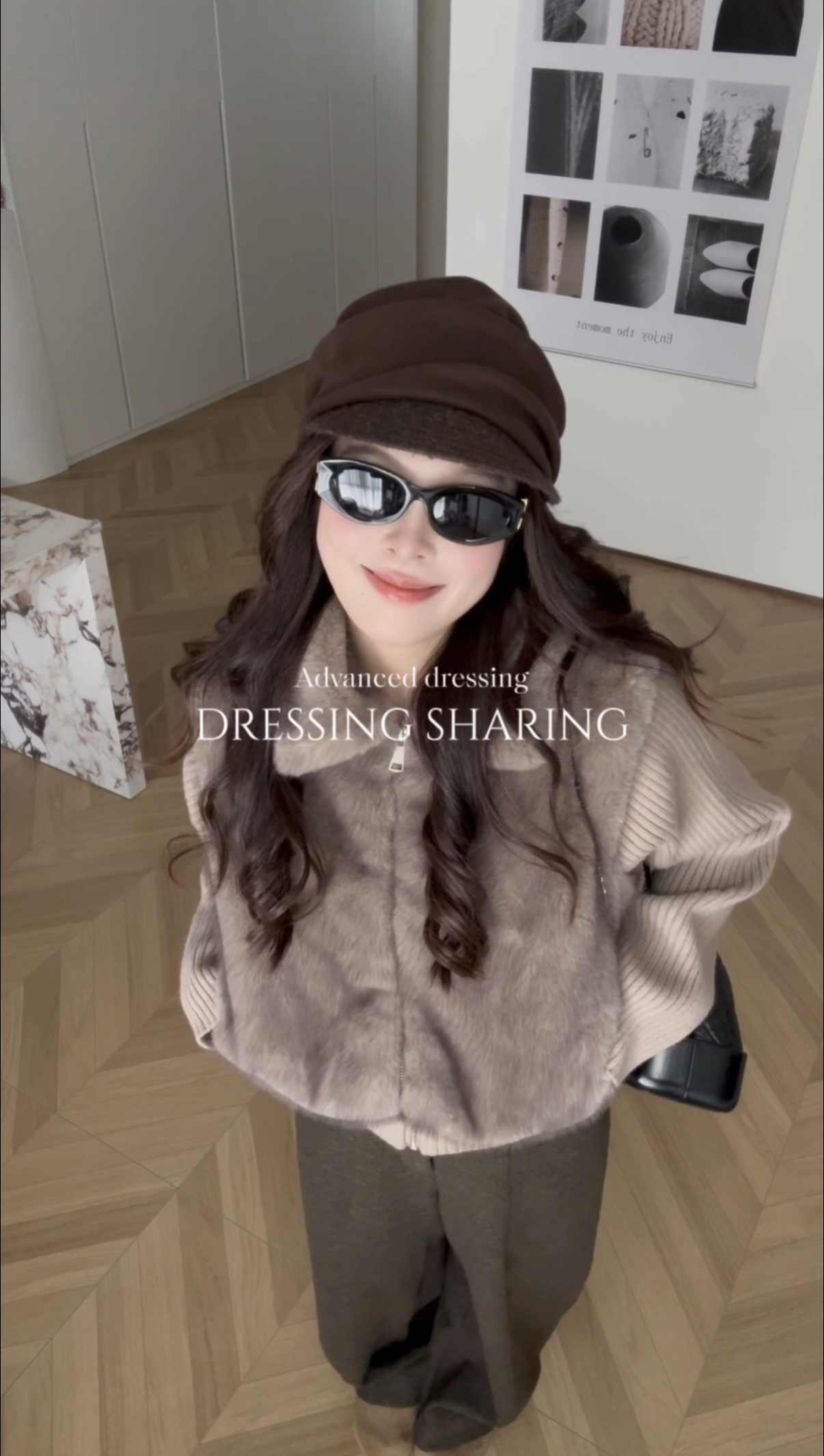 人造皮草 复古女神纯欲风格高级设计保暖皮草外套冬女