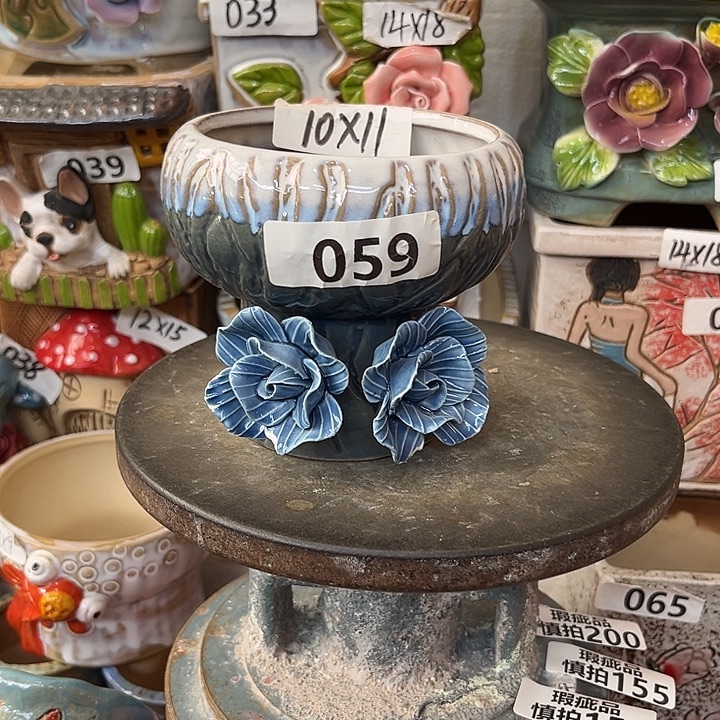 粗陶材质多肉花盆