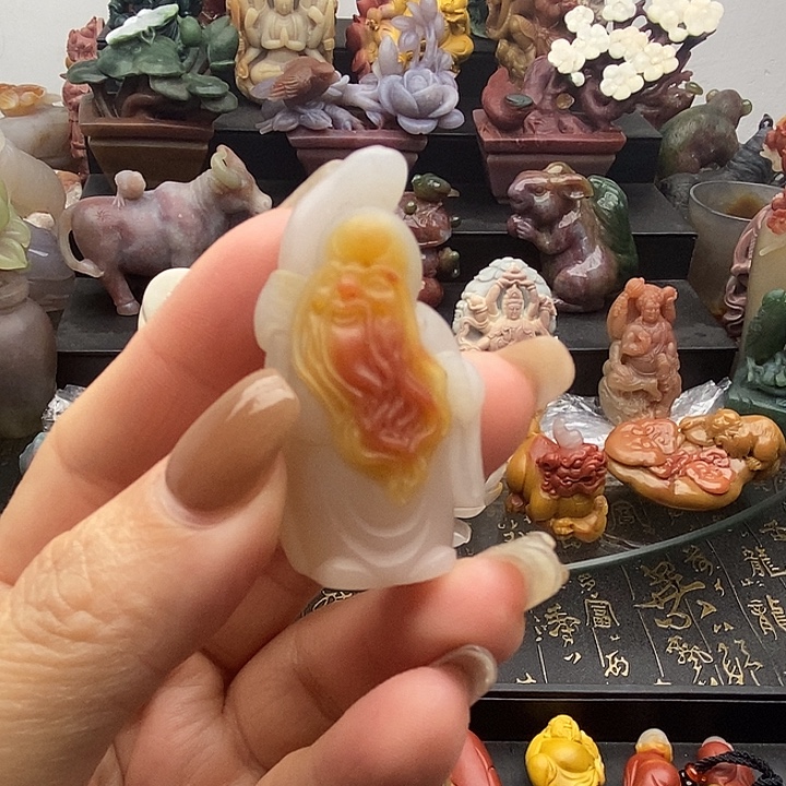 石英质玉未镶嵌吊坠(不含链)