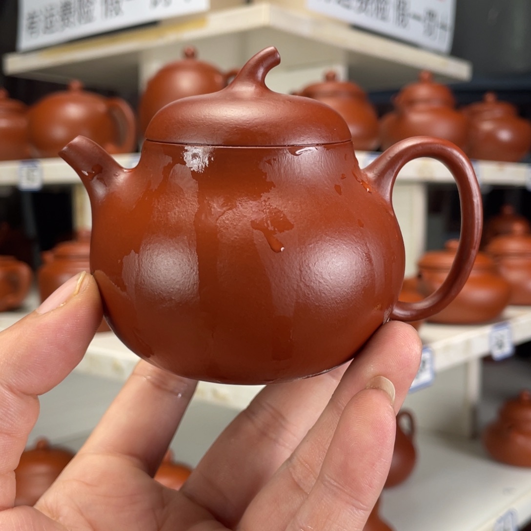 茶壶紫砂?****?小煤窑朱泥全手工170毫升