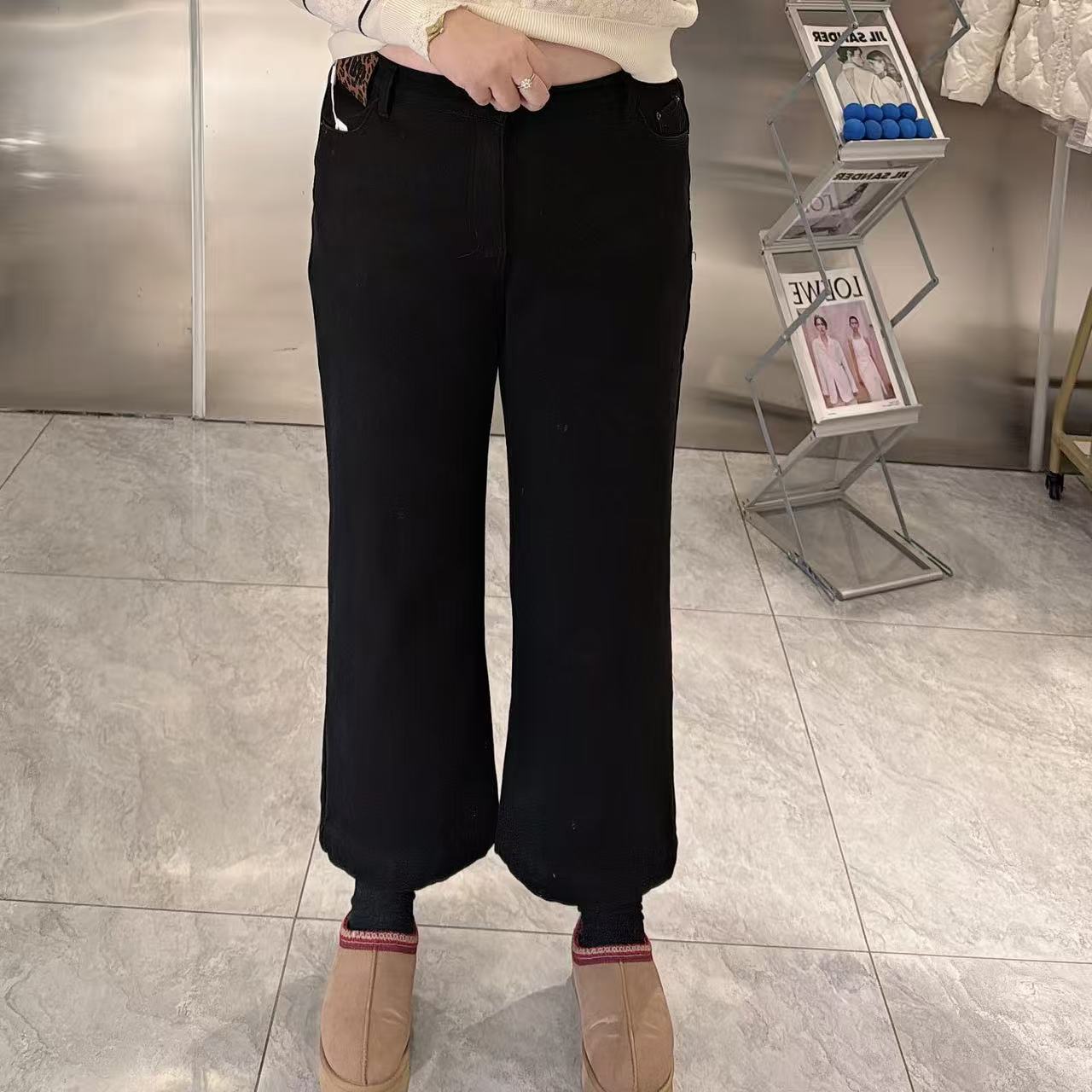 【聪姐推荐】55618新款时尚洋气显瘦直筒奶奶裤（裤长93）