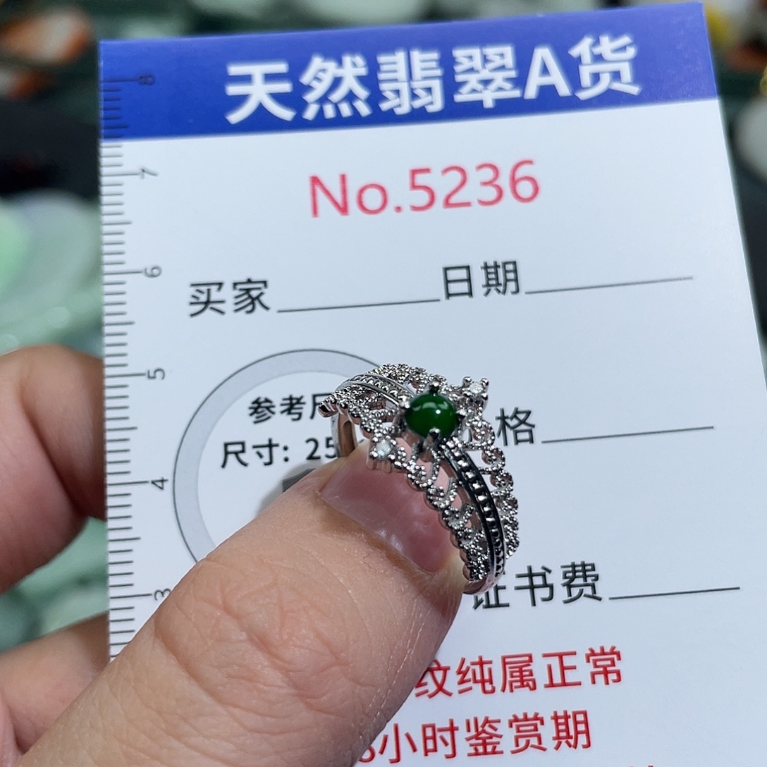 翡翠未镶嵌挂件5236