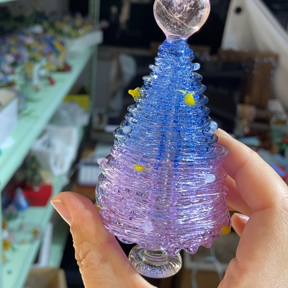 琉璃手工艺品紫罗兰