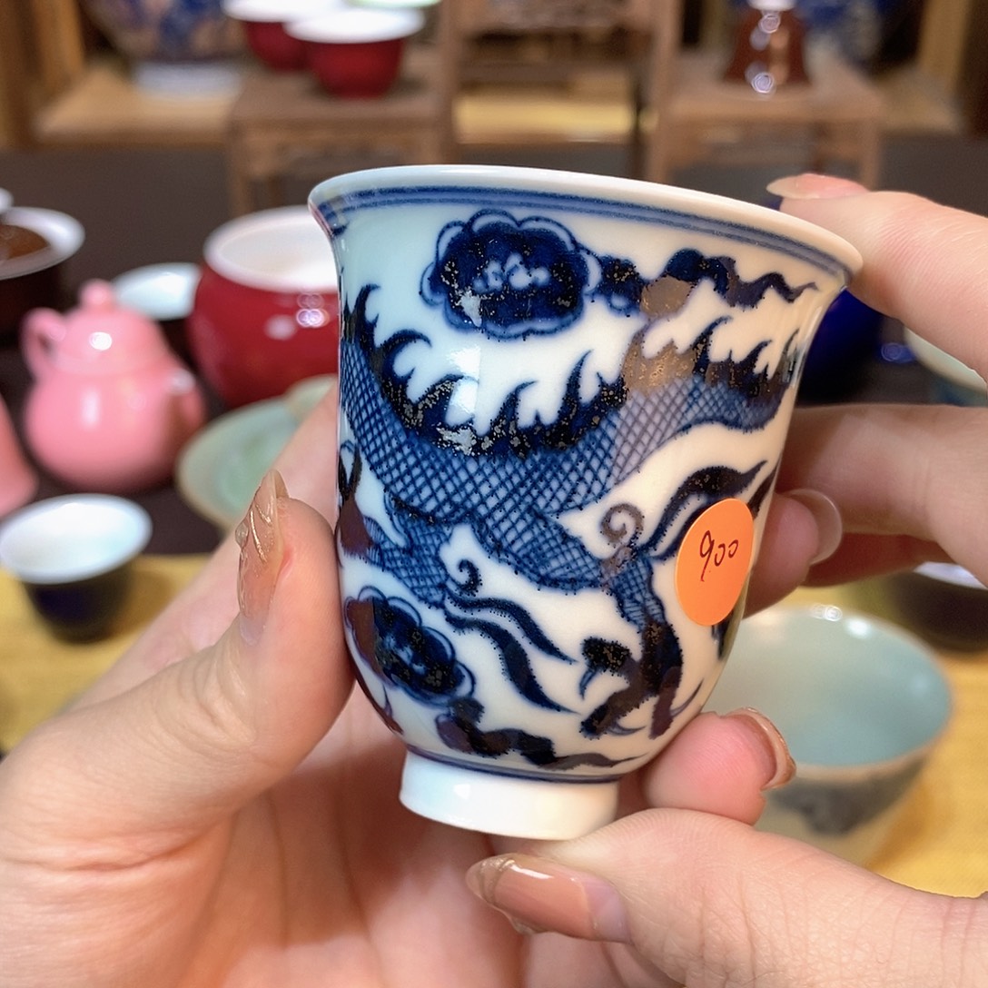 陶瓷茶具手工手绘