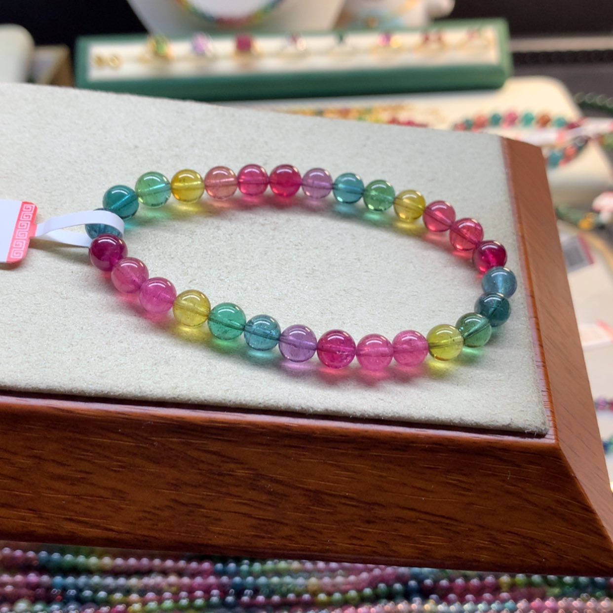 【闪购商品】手串未镶嵌碧玺艳丽荧光色标