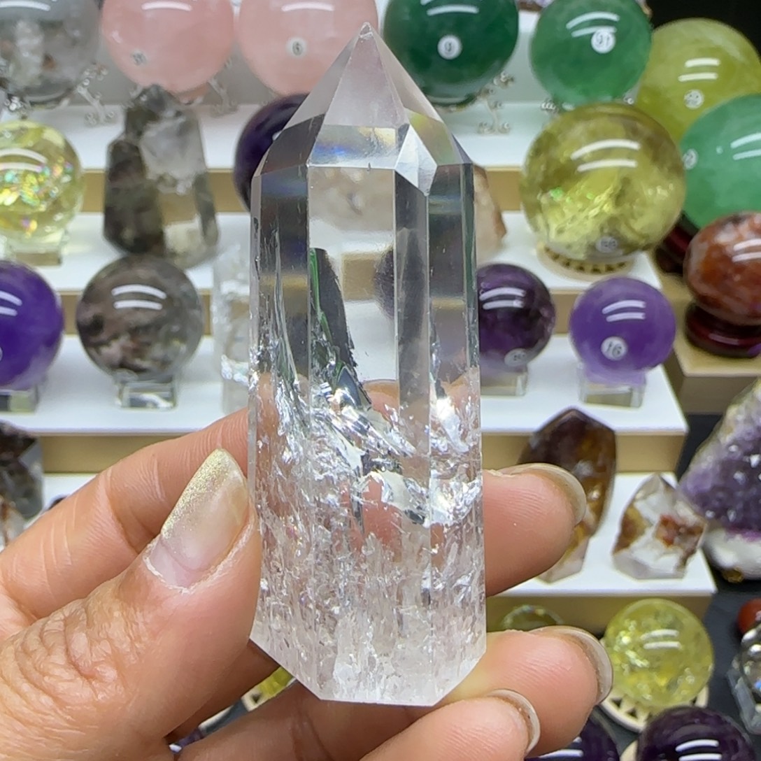 未镶嵌珠宝半成品水晶白水晶 高68.4mm