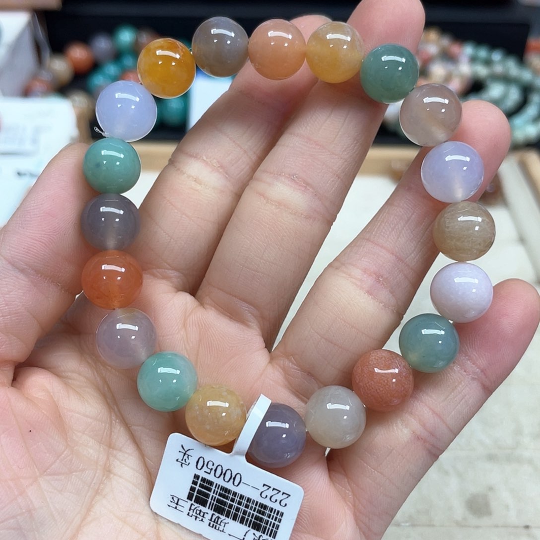 硅化珊瑚（珊瑚玉）手串未镶嵌025