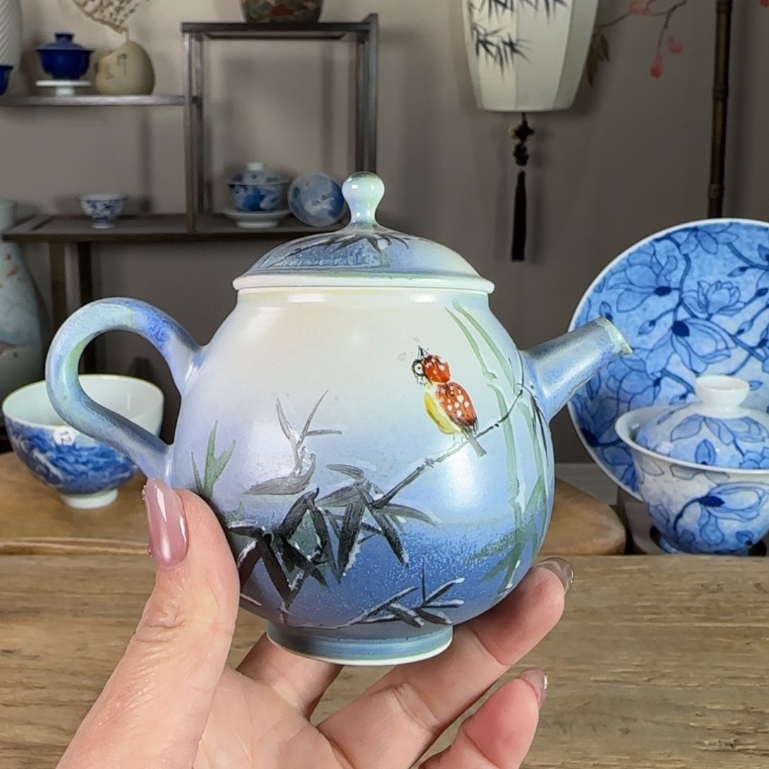 杯景德镇陶瓷柴烧多人