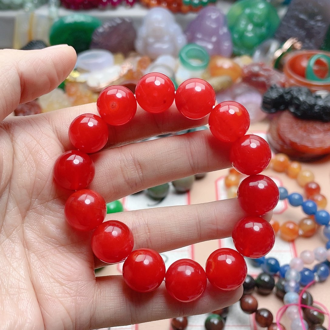 玛瑙/玉髓颈饰合金火**民