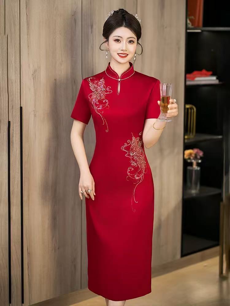 喜婆婆喜妈妈接婚宴礼服日常年轻款气质高级感高贵大气定制旗袍