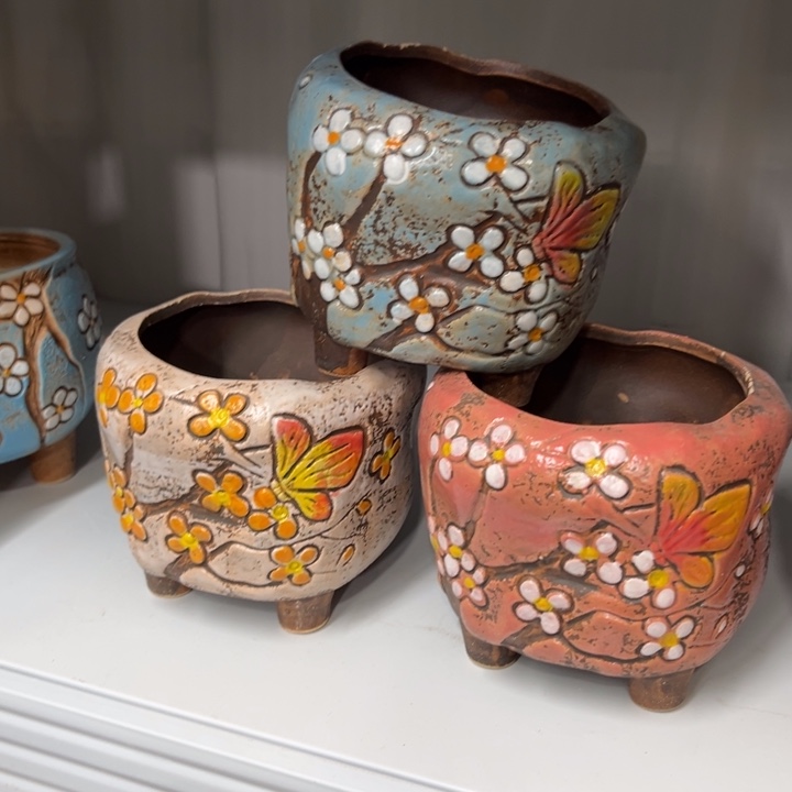 紫砂花盆粗陶材质多肉花盆