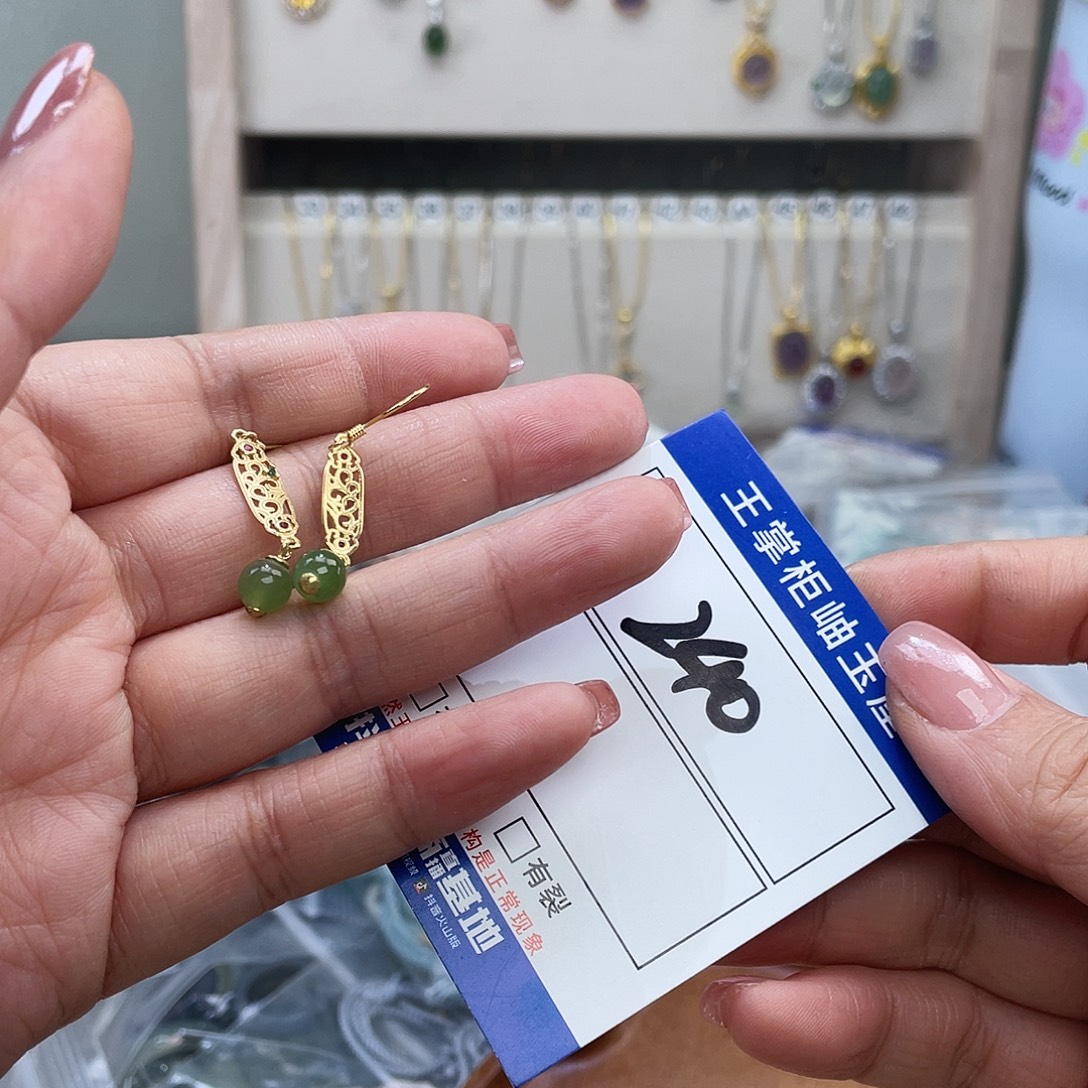 和田玉银S925镶嵌颈饰