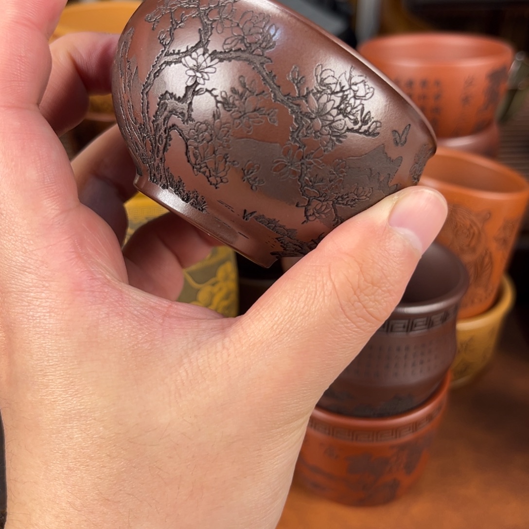 茶杯紫砂紫砂主人杯 手工制作