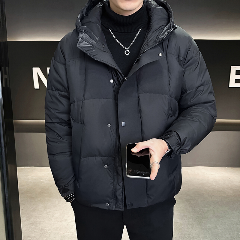 【现货】杭曼冬季白鸭绒羽绒服连帽蓬松保暖潮流设计感男女款外套