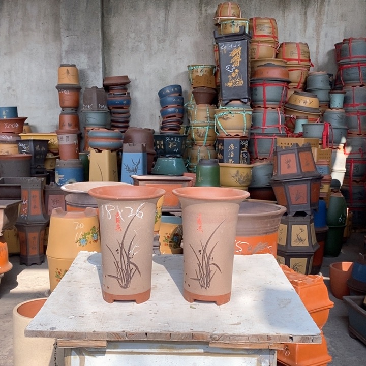 紫砂花盆紫砂花盆