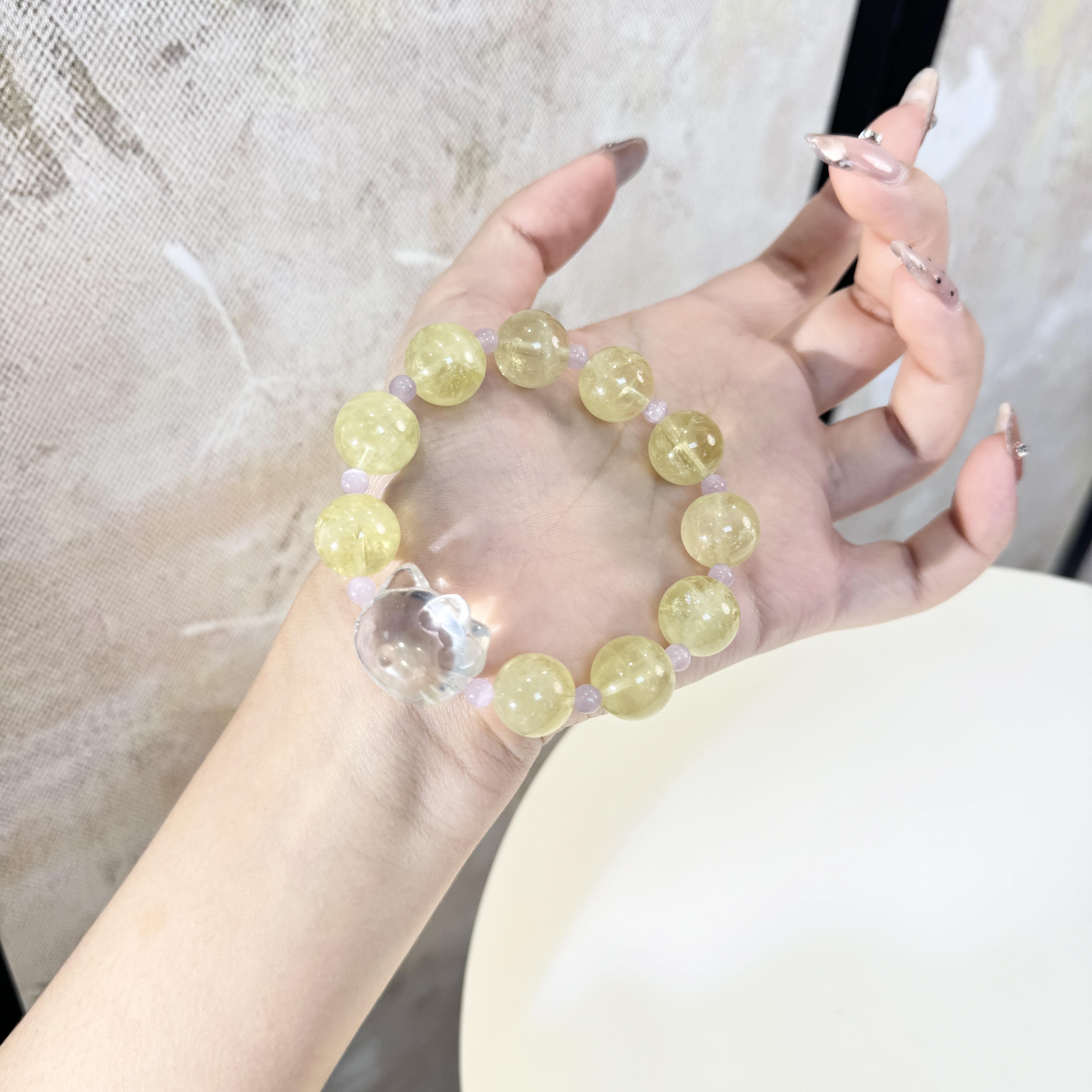 源源手作*喵语金芒手串E FL101