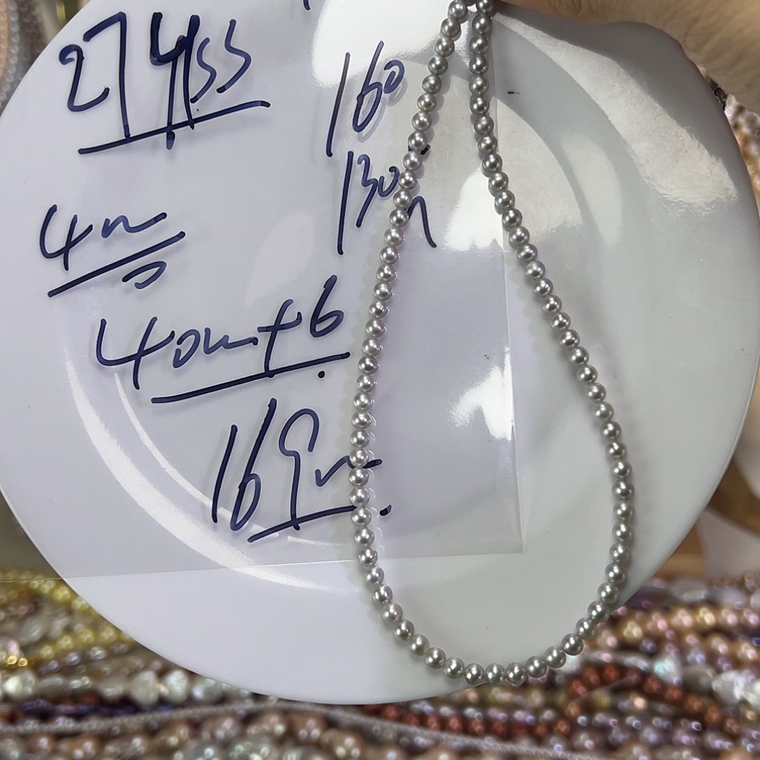 2***S淡水珍珠钛钢手绳