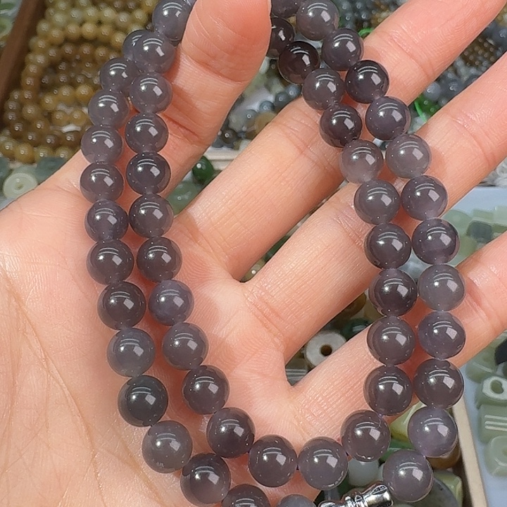 梵***明和田玉未镶嵌颈饰拍3