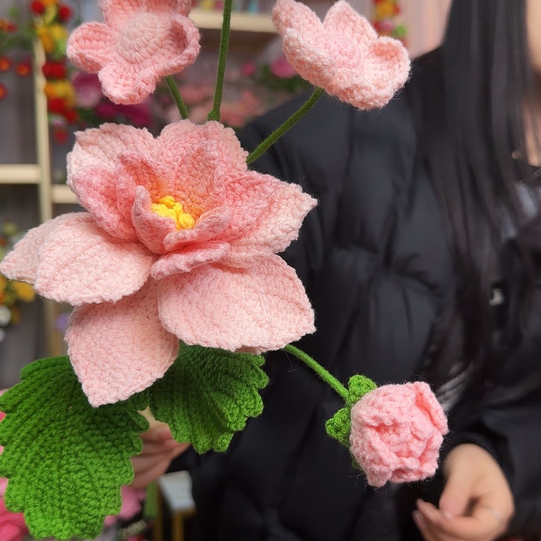 手工钩织设计花束