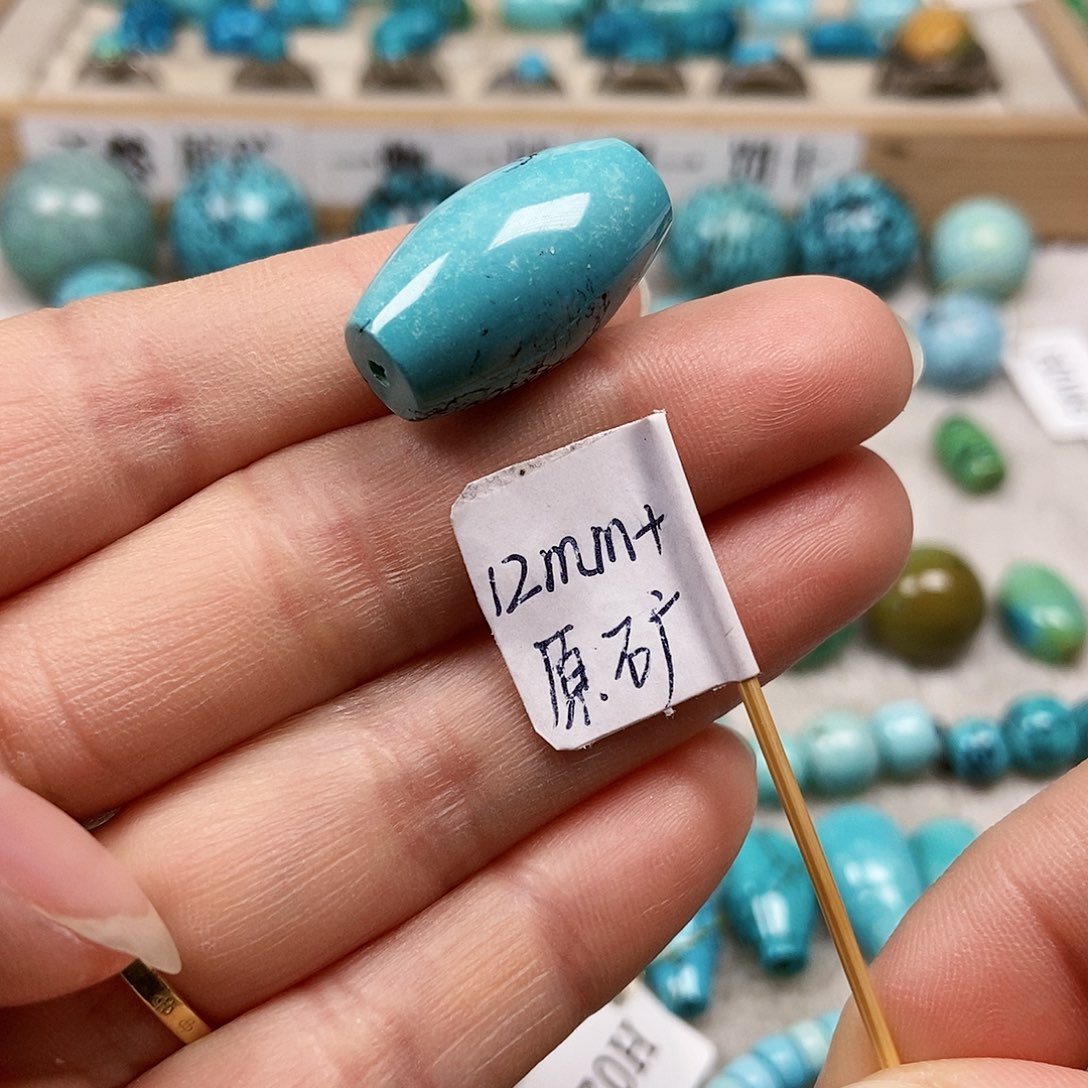 未镶嵌绿松石珠宝半成品