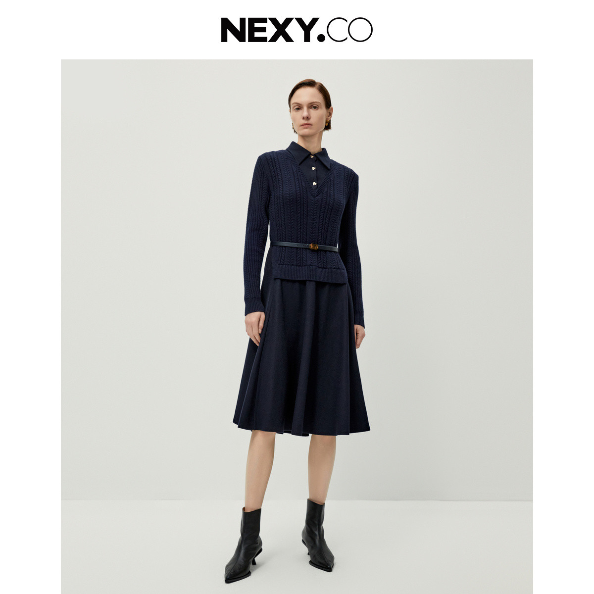 【丽公主专属】【100绵羊毛】NEXY.CO/奈蔻连衣裙XF05703Q7 XF05729E4