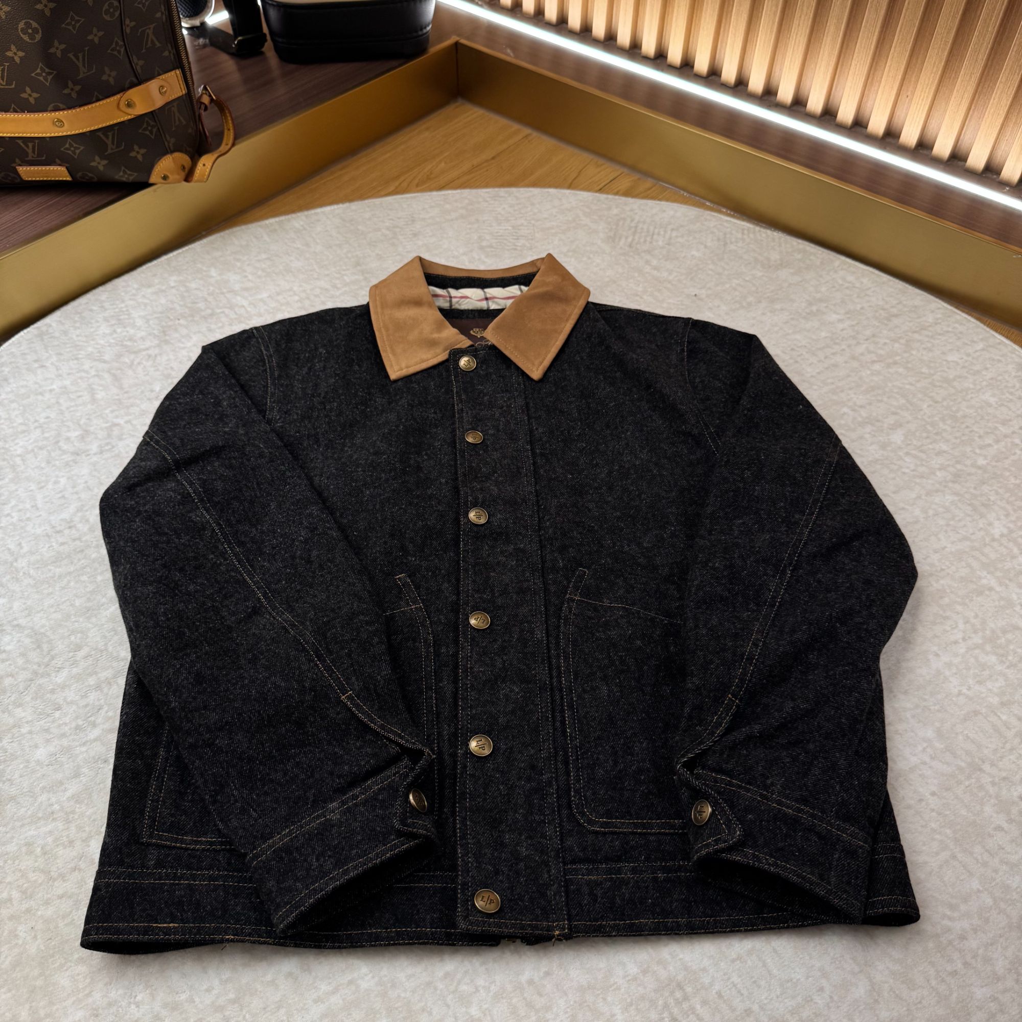 【程】2025冬季新款潮流拼色设计夹克外套TH-7110