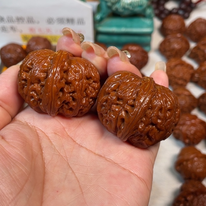 京***京文玩核桃吊坠元宝2LXP#00#