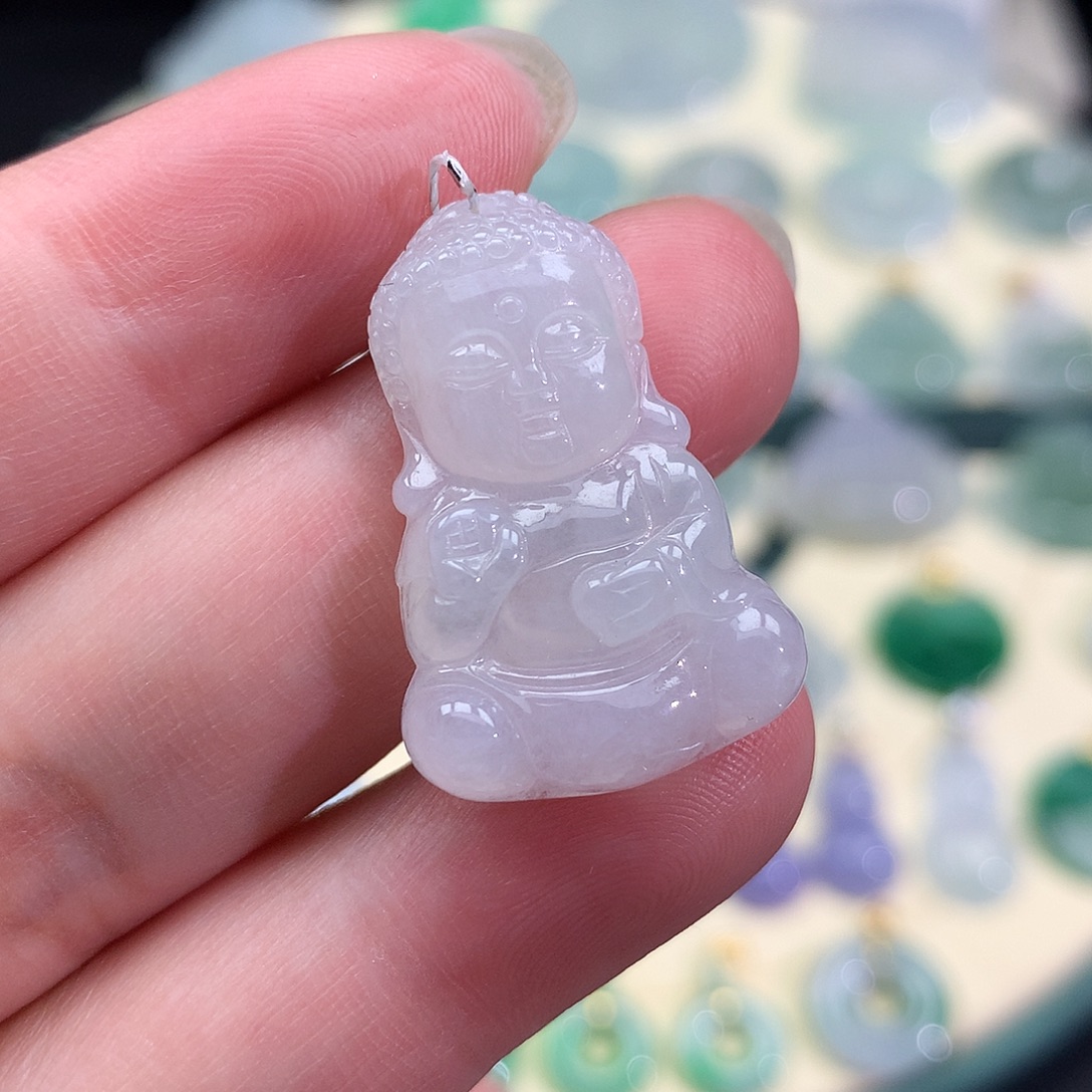 翡翠未镶嵌颈饰宝宝佛