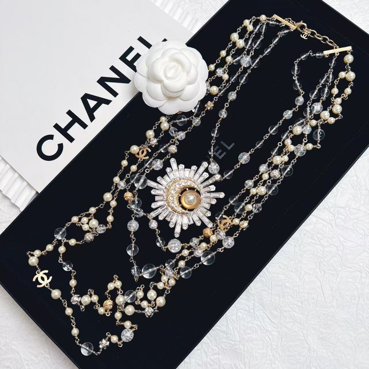 95新 Chanel/香奈儿 柚礼中古/香奈儿星月项链LZ501070