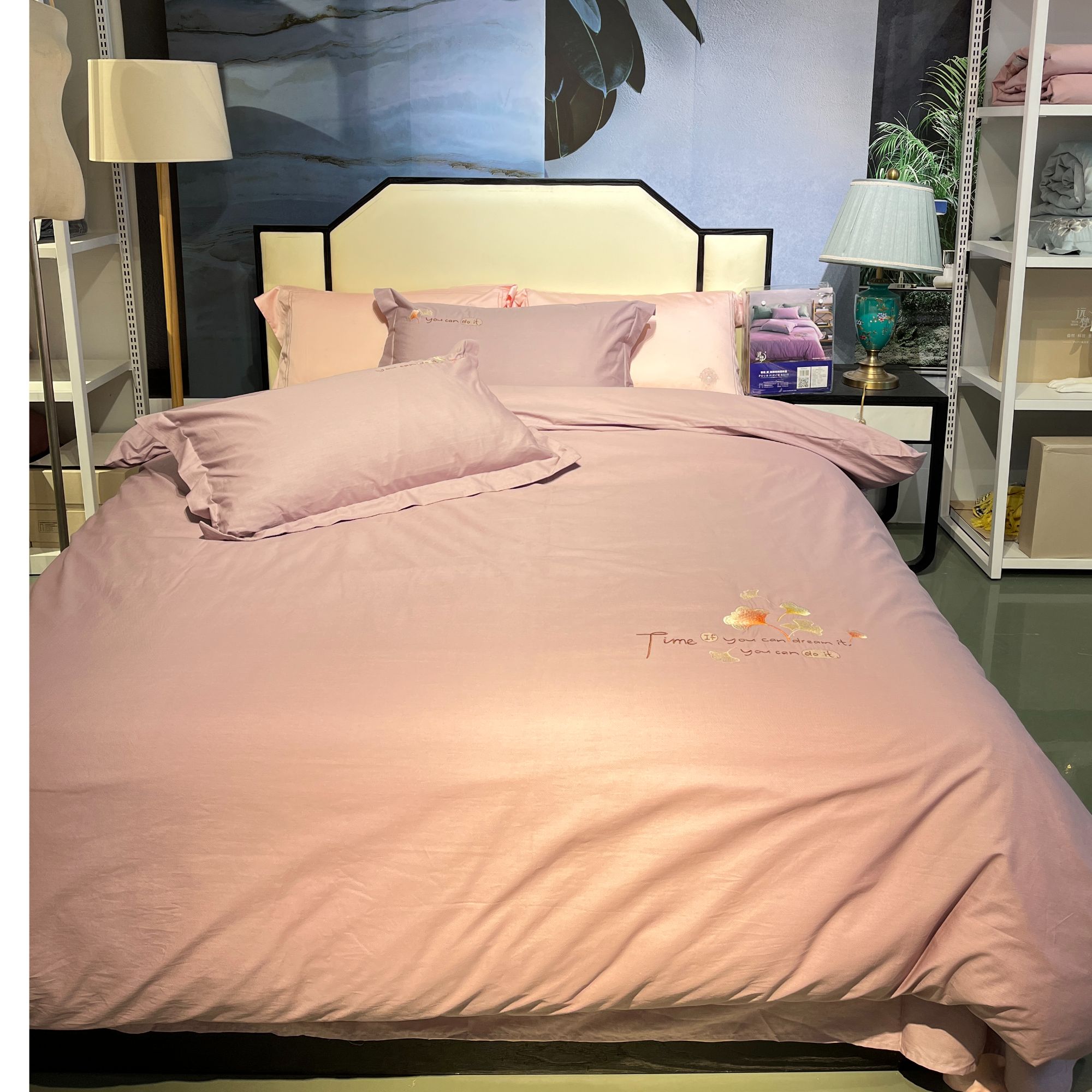 新品【简雅纯棉四件套四件套新年定制款】远梦品牌