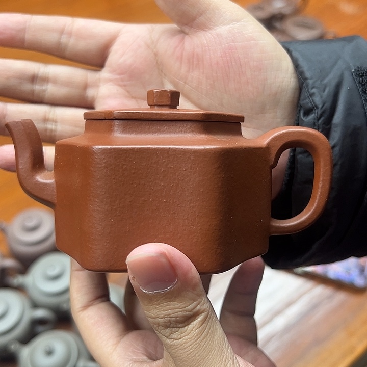 _***君茶壶紫砂朱泥六方