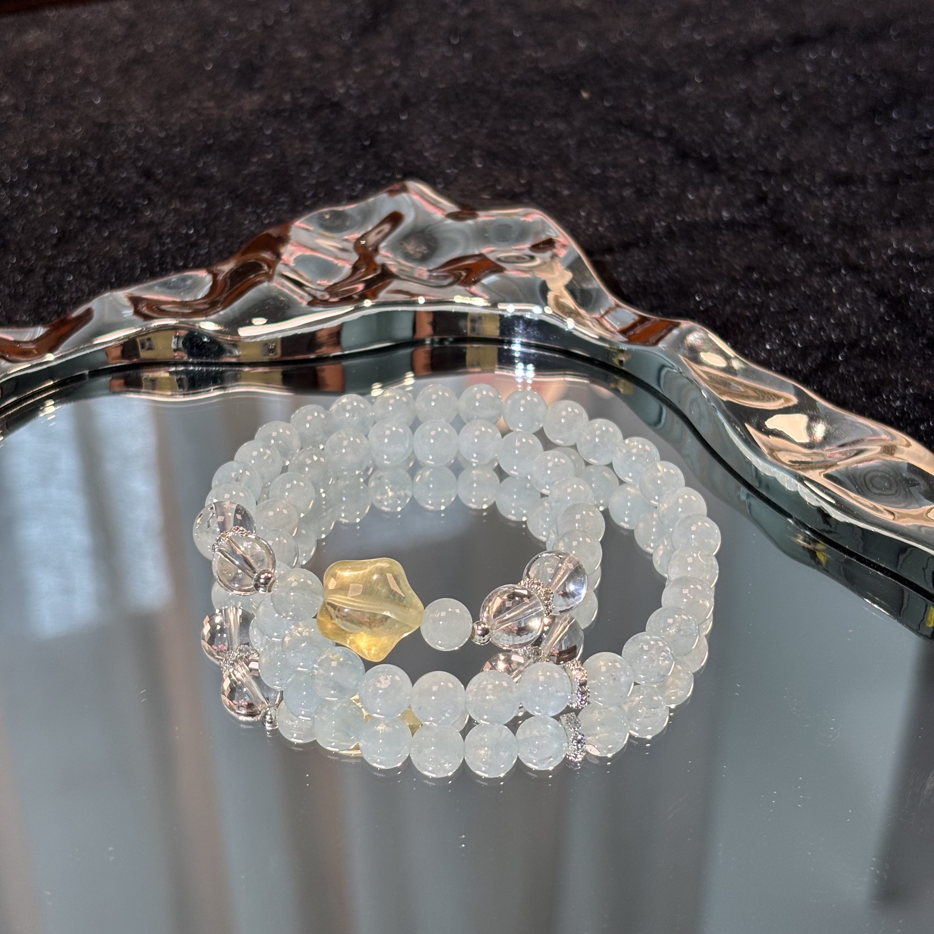 【星星橱窗】天然海蓝宝水晶手串多样性发货 发其一Z-029