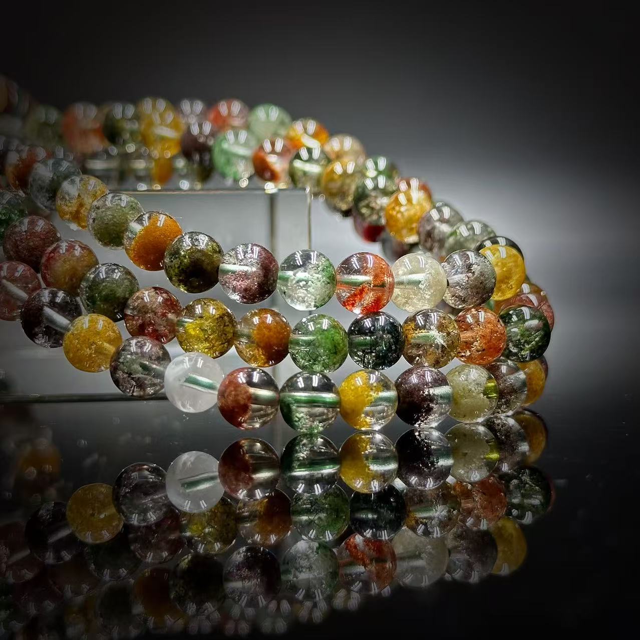 【缪老师严选】SJ0500 玻璃体四季幽灵多圈手链